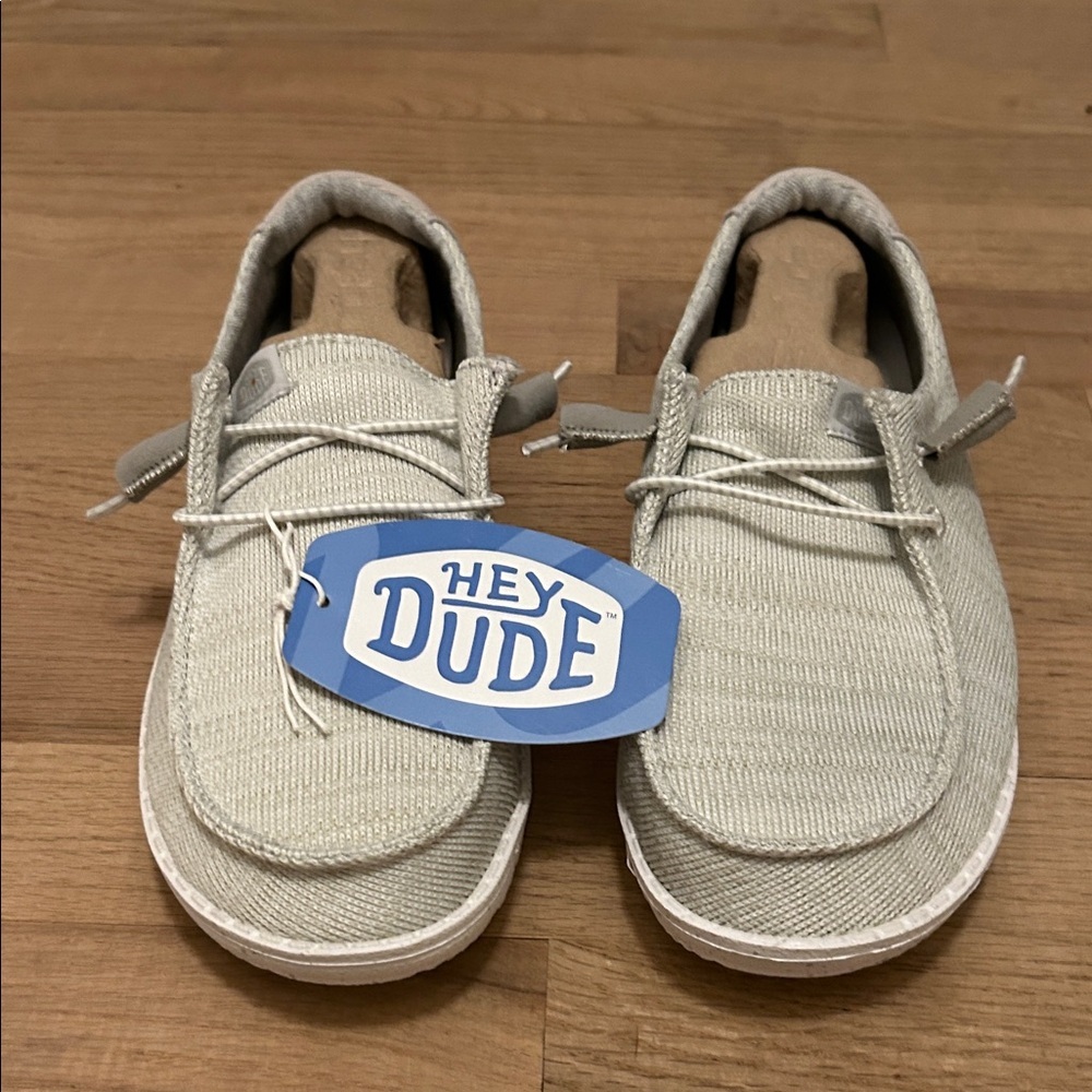 Hey Dude WENDY SPORT MESH Grey Casual Shoes Size 7 New!